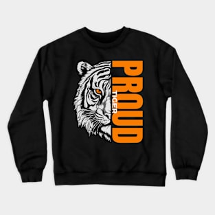 Majestic Proud Tiger - Unique Wildlife Inspired Print Crewneck Sweatshirt